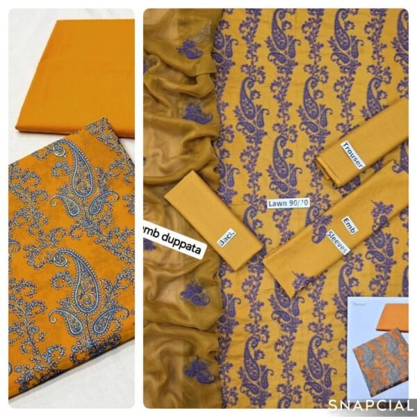 FABRIC LAWN 90/70 3PC