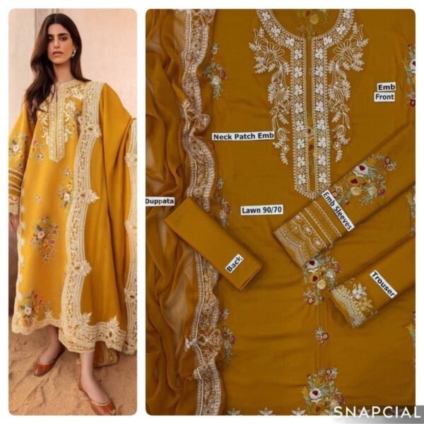 FABRIC LAWN 90/70 3PC