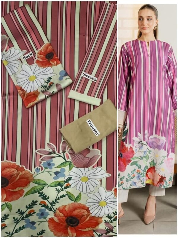 LULUSAR Digital Printed 2pc Fabric Silk