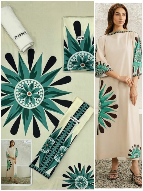LULUSAR Digital Printed 2pc Fabric Silk