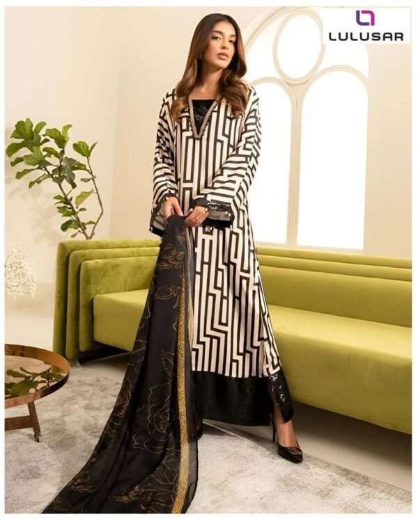 LULUSAR Digital Printed 2pc Fabric Silk