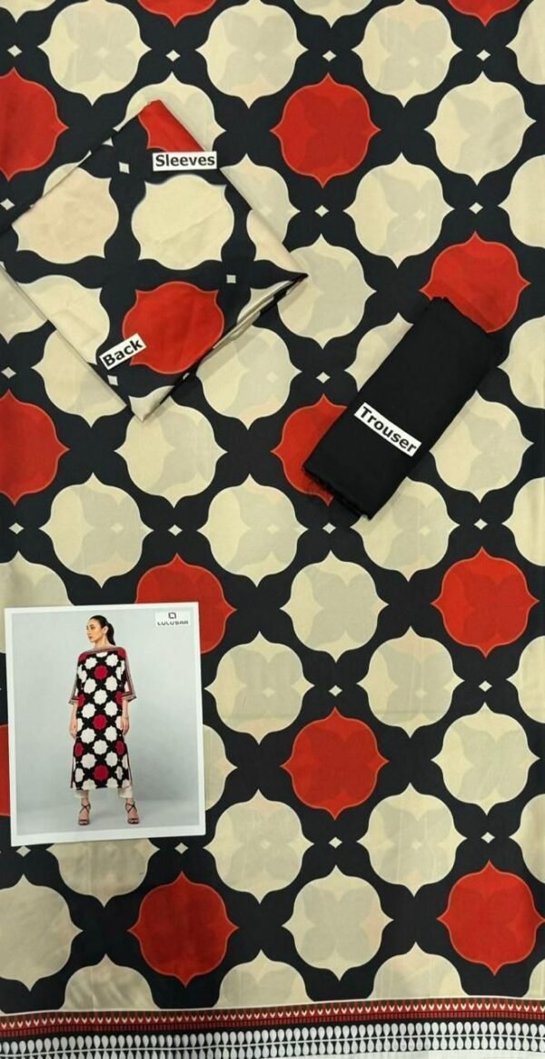 LULUSAR Digital Printed 2pc Fabric Silk