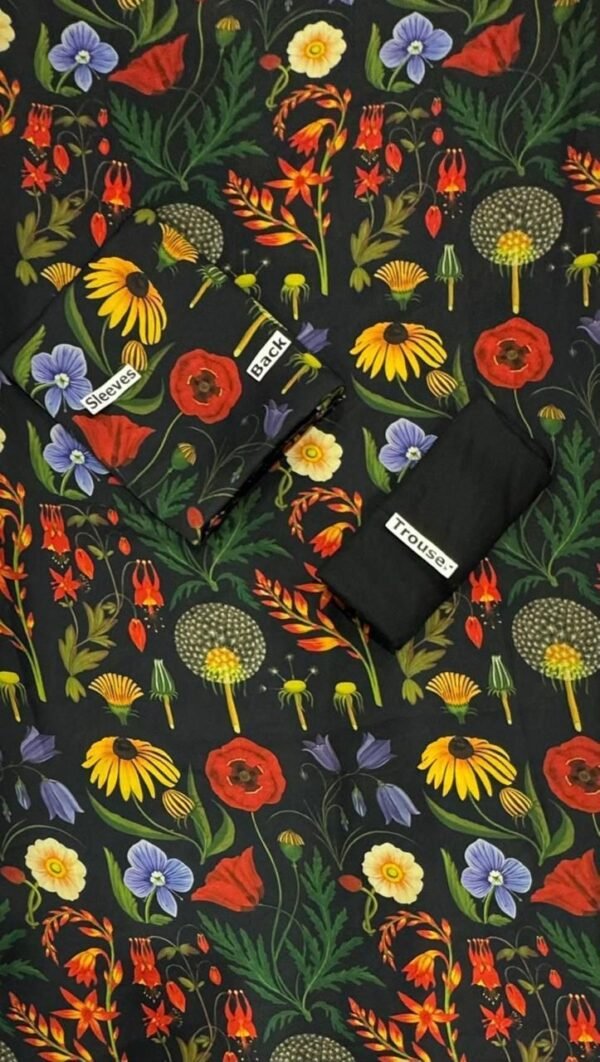 LULUSAR Digital Printed 2pc Fabric Silk