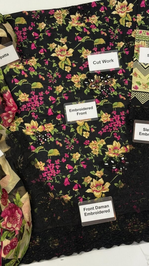 Elaf Prints Lawn & Chiffon By Al Nisa Embroidery Collection