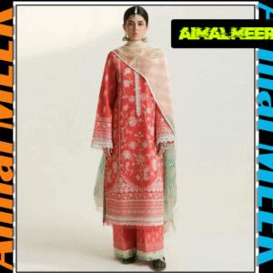 3 PC Winter collection Embroidered ,Damen patch embdry , Shall fabric with embroidery ,Trozer plan by KSH Aimal Meer