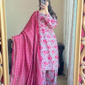 WINTER COLLECTION 3pc WITH EMB DUPPATA FRONT FULL DAMAN PATCH EMB SLEEVES by KASHAN AIMAL MEER